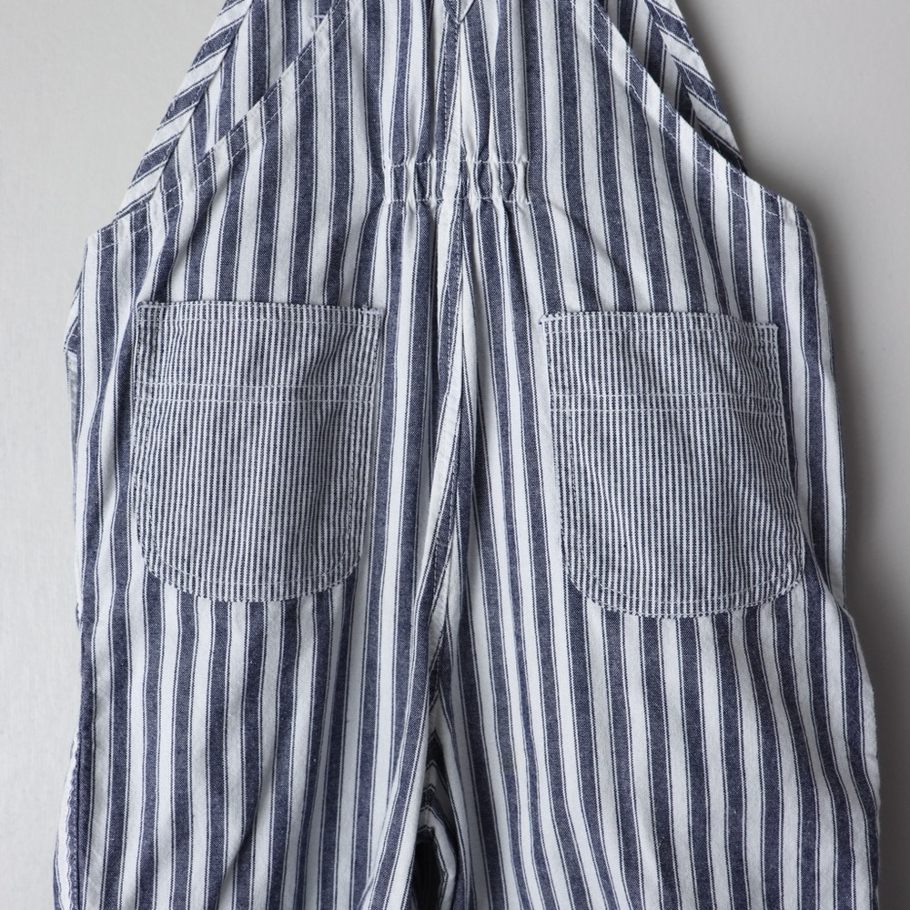 Vintage Striped Nautical Sailboat Shortalls Overalls 100% Cotton 4T - Picture 6 of 8